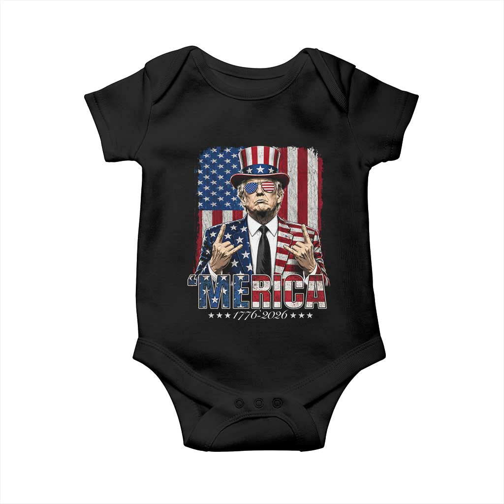 The Nations Leader US 250th Anniversary Baby Onesie Funny 4th of July 1776 2026