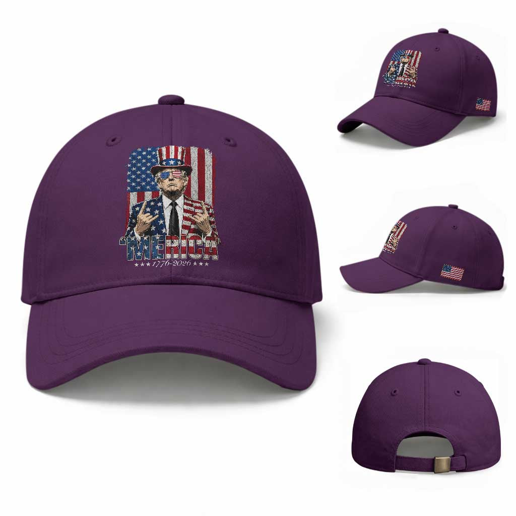 The Nations Leader US 250th Anniversary Baseball Cap Funny 4th of July 1776 2026