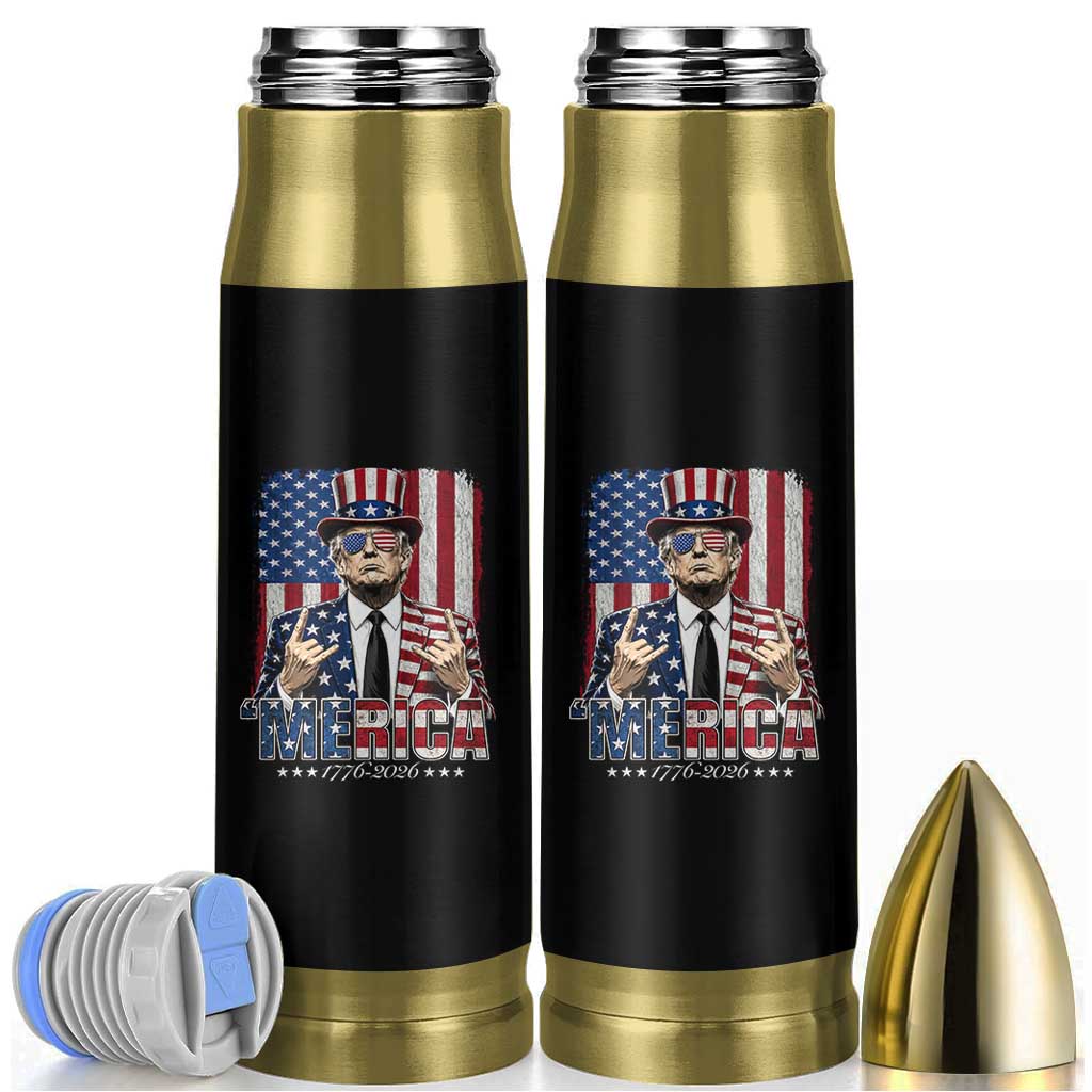 The Nations Leader US 250th Anniversary Bullet Tumbler Funny 4th of July 1776 2026