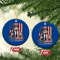 The Nations Leader US 250th Anniversary Ceramic Ornament Funny 4th of July 1776 2026