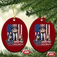 The Nations Leader US 250th Anniversary Ceramic Ornament Funny 4th of July 1776 2026