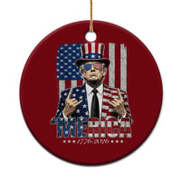 The Nations Leader US 250th Anniversary Ceramic Ornament Funny 4th of July 1776 2026