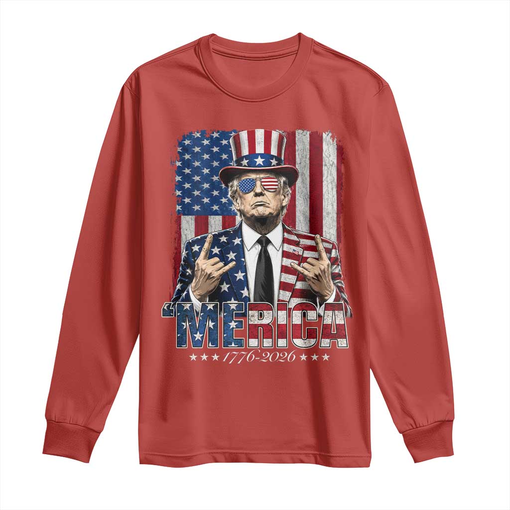 The Nations Leader US 250th Anniversary Long Sleeve Shirt Funny 4th of July 1776 2026