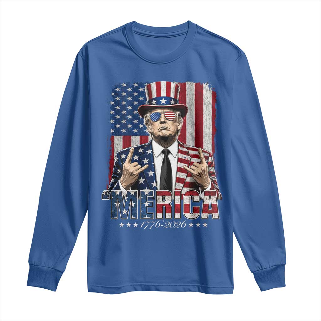 The Nations Leader US 250th Anniversary Long Sleeve Shirt Funny 4th of July 1776 2026