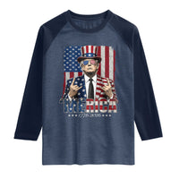 The Nations Leader US 250th Anniversary Raglan Shirt Funny 4th of July 1776 2026