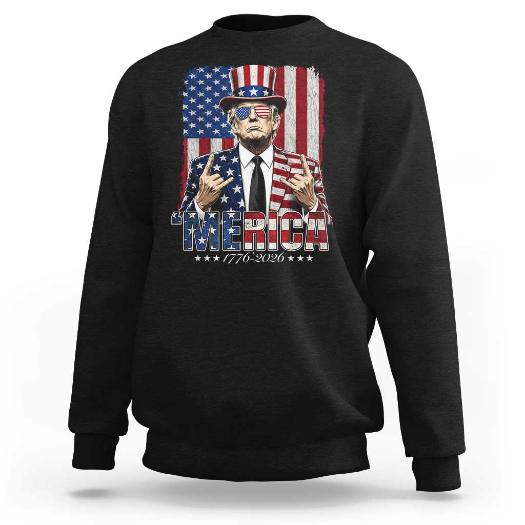 The Nations Leader US 250th Anniversary Sweatshirt Funny 4th of July 1776 2026