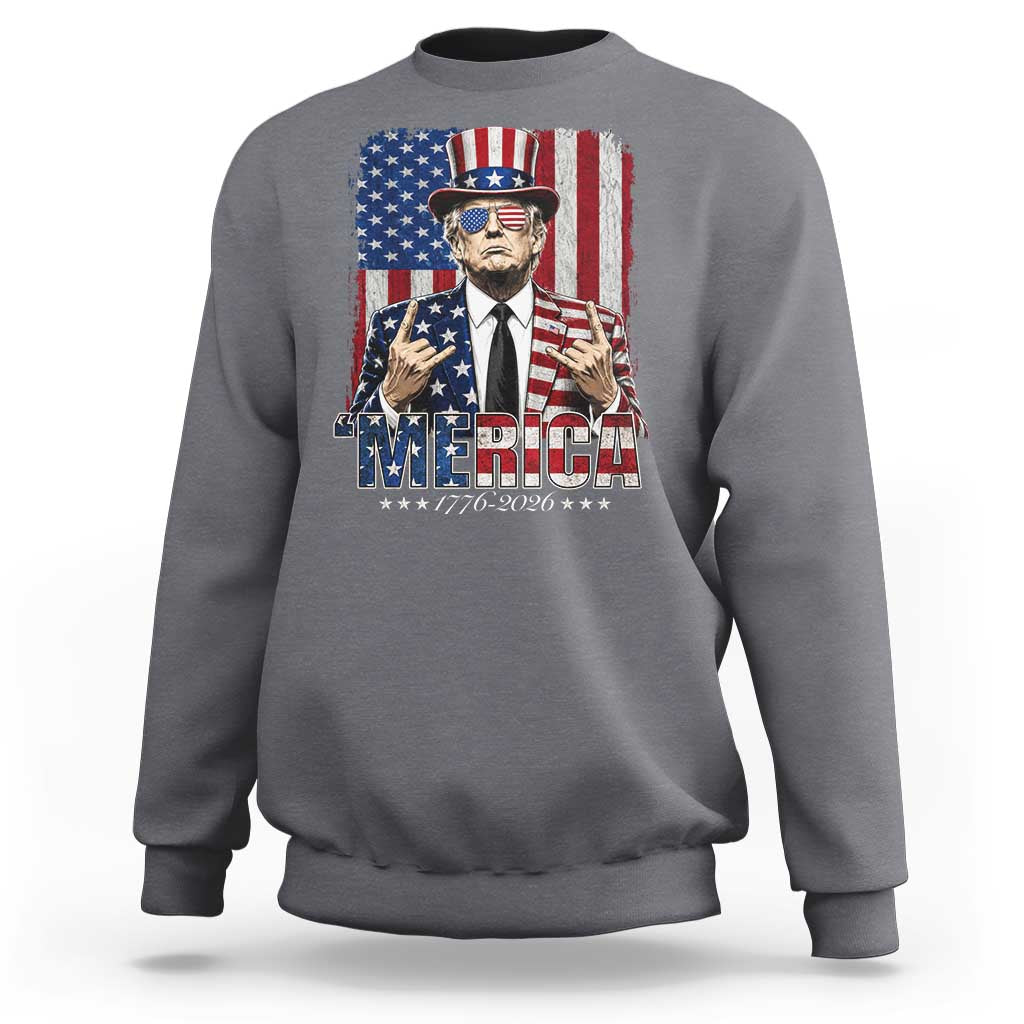 The Nations Leader US 250th Anniversary Sweatshirt Funny 4th of July 1776 2026