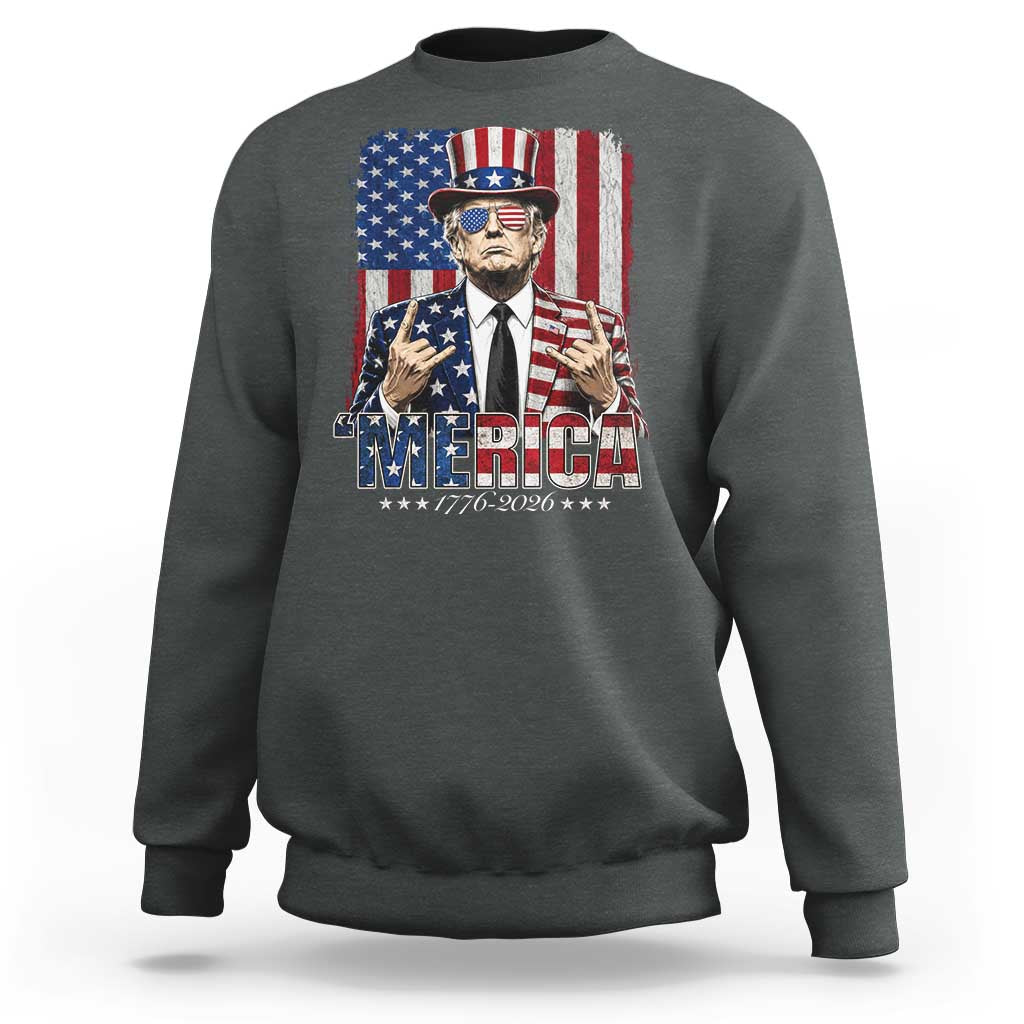 The Nations Leader US 250th Anniversary Sweatshirt Funny 4th of July 1776 2026