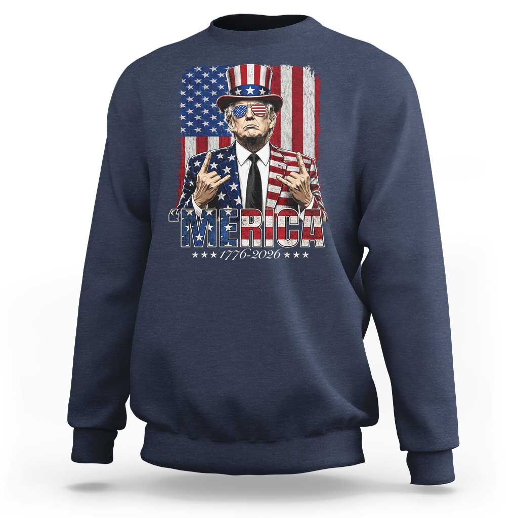 The Nations Leader US 250th Anniversary Sweatshirt Funny 4th of July 1776 2026