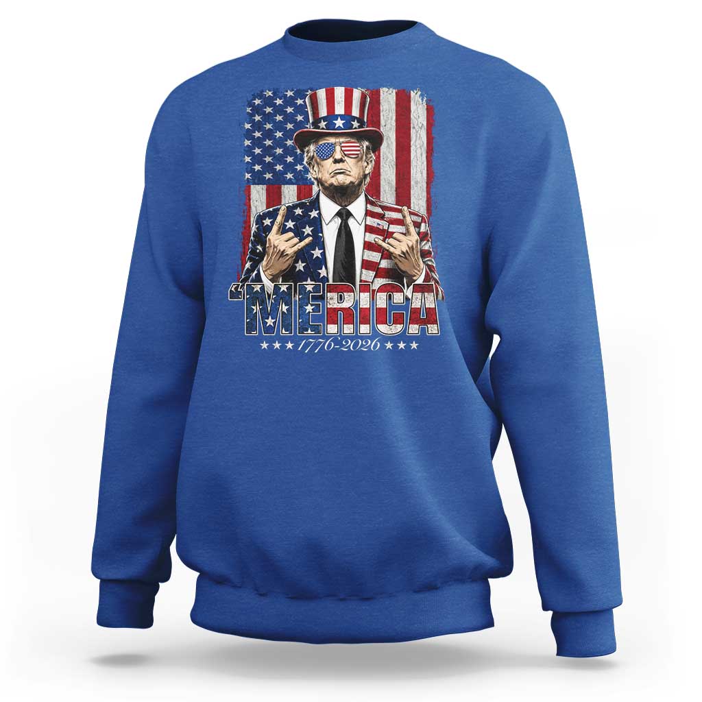 The Nations Leader US 250th Anniversary Sweatshirt Funny 4th of July 1776 2026