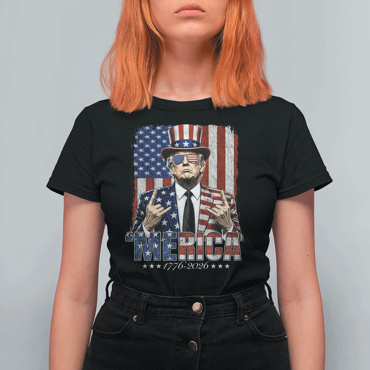 The Nations Leader US 250th Anniversary T Shirt For Women Funny 4th of July 1776 2026