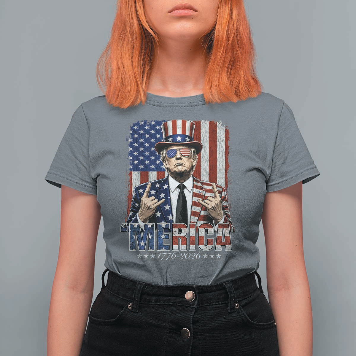 The Nations Leader US 250th Anniversary T Shirt For Women Funny 4th of July 1776 2026