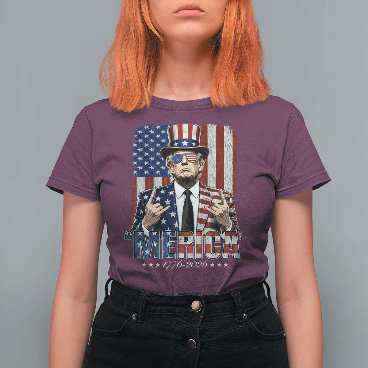 The Nations Leader US 250th Anniversary T Shirt For Women Funny 4th of July 1776 2026