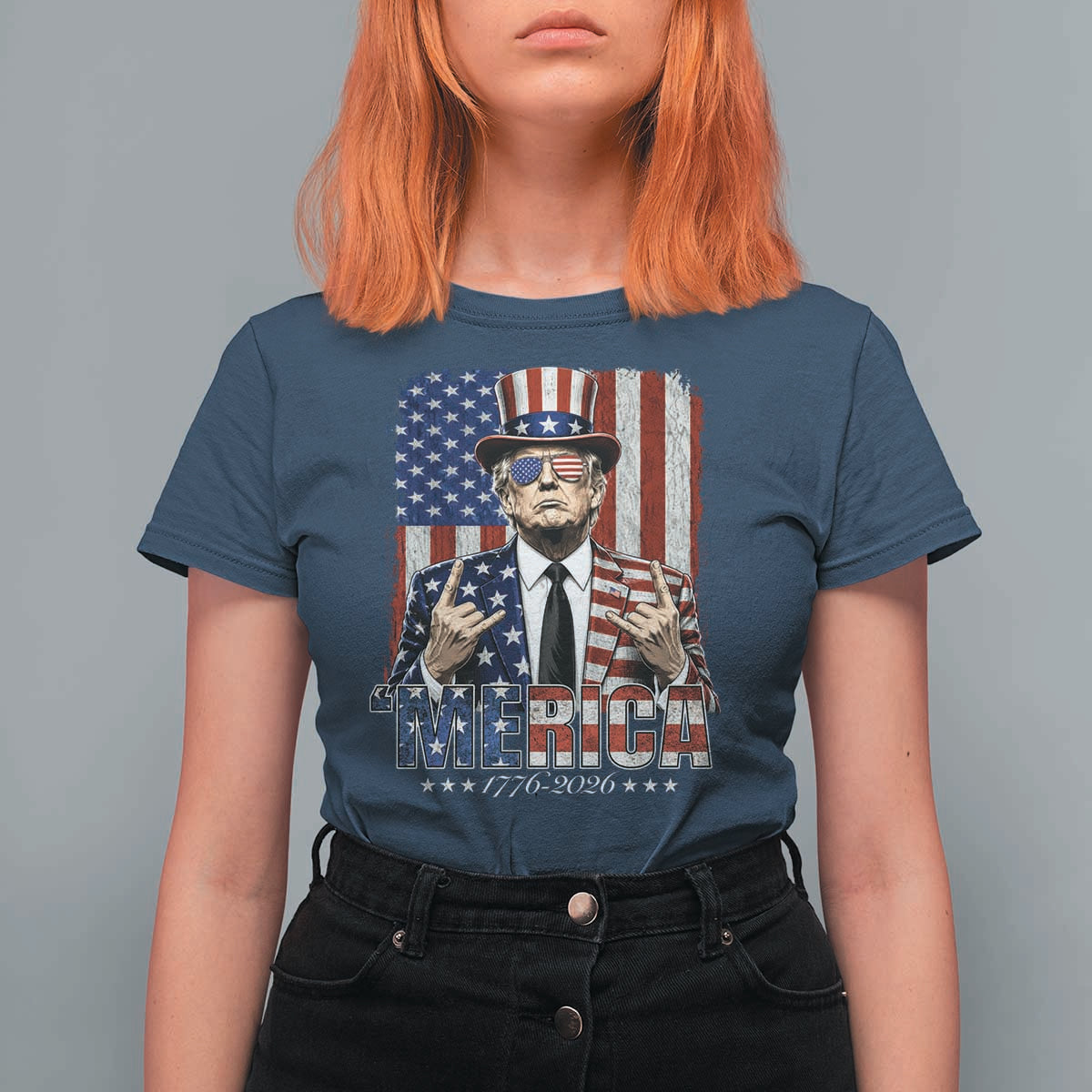 The Nations Leader US 250th Anniversary T Shirt For Women Funny 4th of July 1776 2026