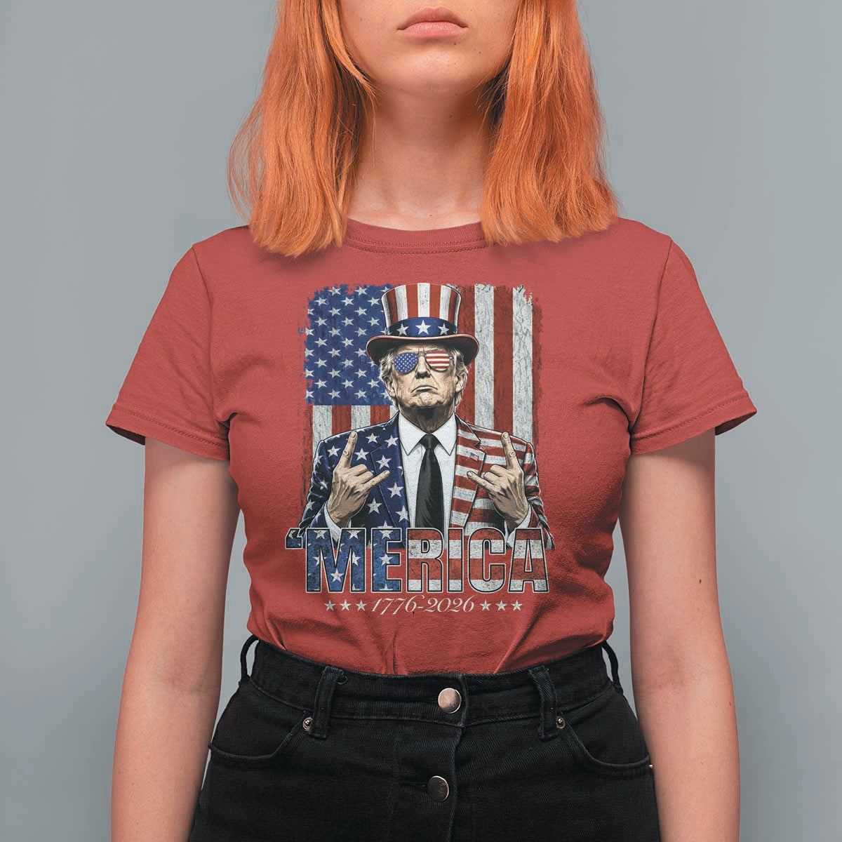 The Nations Leader US 250th Anniversary T Shirt For Women Funny 4th of July 1776 2026