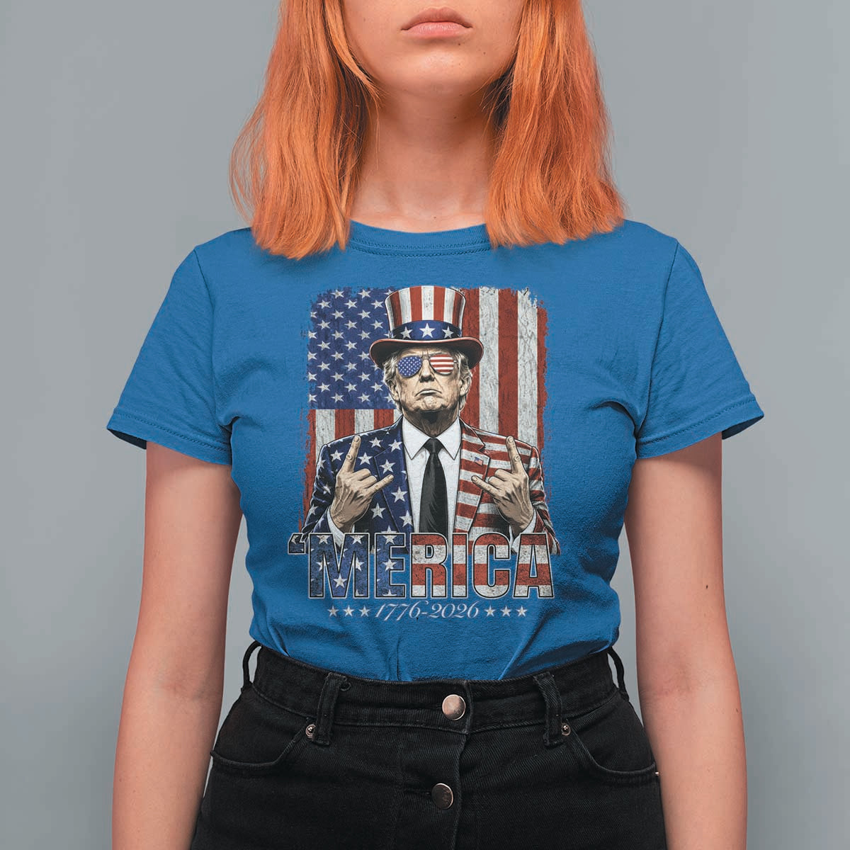 The Nations Leader US 250th Anniversary T Shirt For Women Funny 4th of July 1776 2026