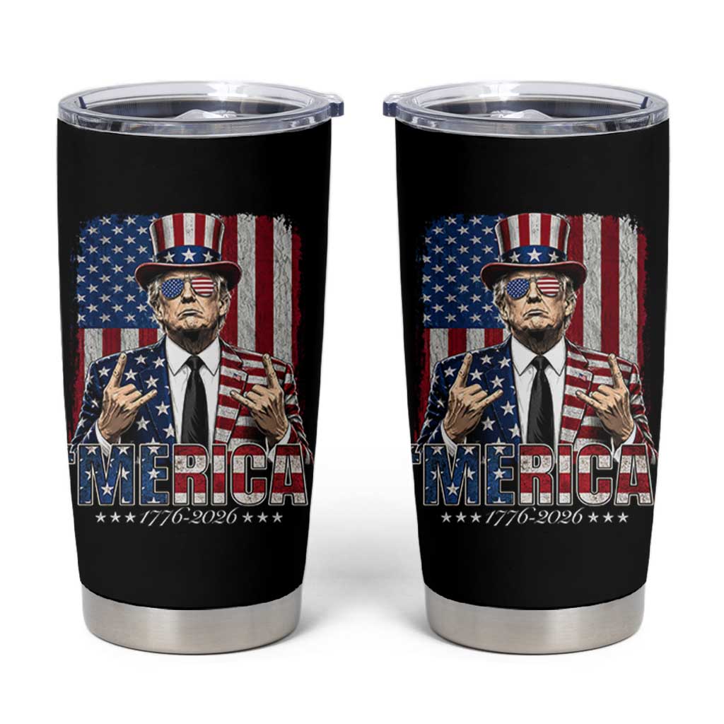 The Nations Leader US 250th Anniversary Tumbler Cup Funny 4th of July 1776 2026