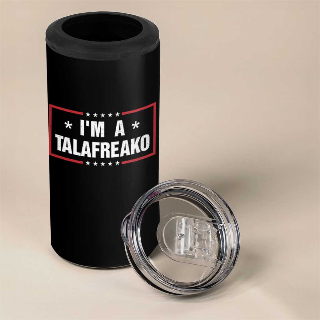 I Am A Talafreako James Talarico 4 in 1 Can Cooler Tumbler US Senate Texas Election
