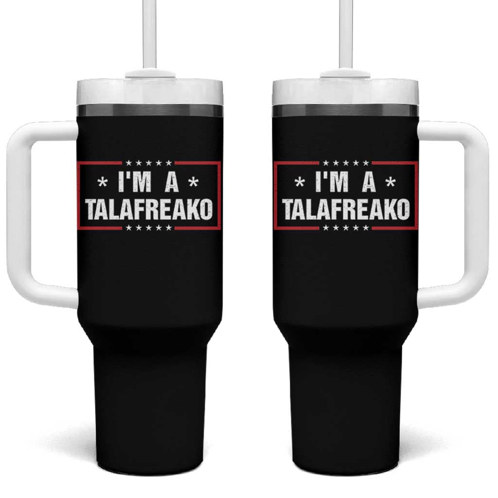 I Am A Talafreako James Talarico Tumbler With Handle US Senate Texas Election