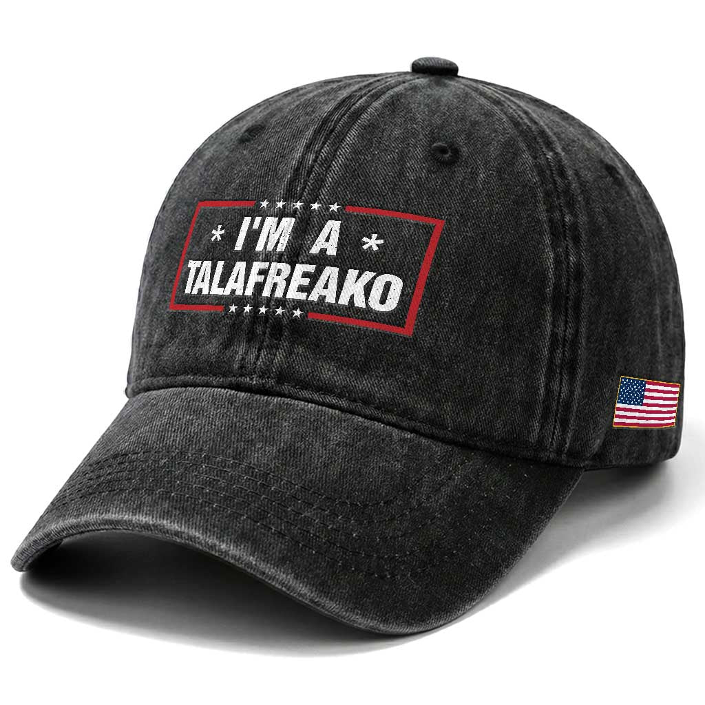 I Am A Talafreako James Talarico Washed Cotton Baseball Cap US Senate Texas Election