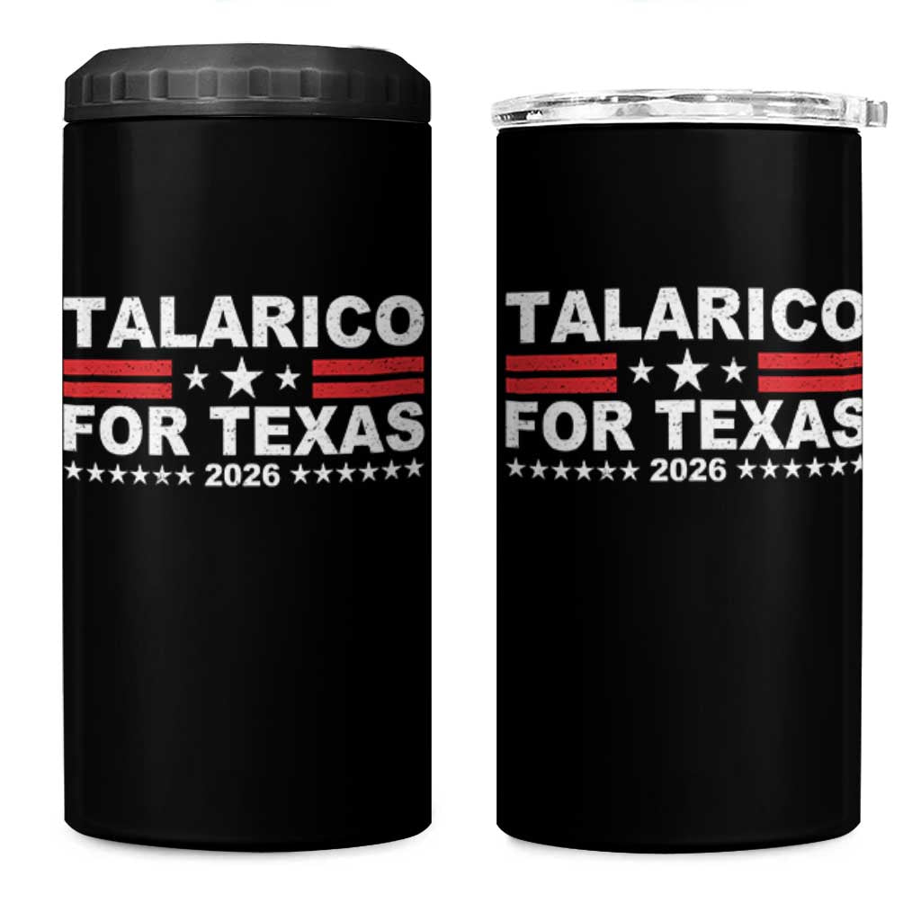 Talarico For Texas US Senate 2026 4 in 1 Can Cooler Tumbler James Talarico Support