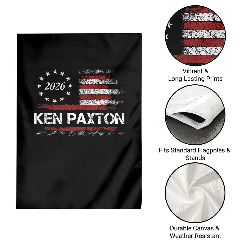 Ken Paxton for Texas Senate Garden Flag US Senator Campaign Vintage American Flag