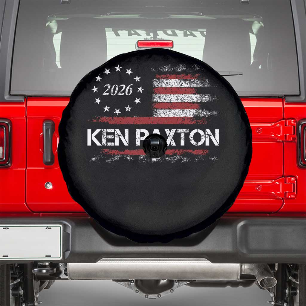 Ken Paxton for Texas Senate Spare Tire Cover US Senator Campaign Vintage American Flag