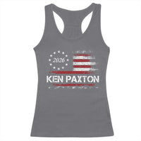 Ken Paxton for Texas Senate Racerback Tank Top US Senator Campaign Vintage American Flag