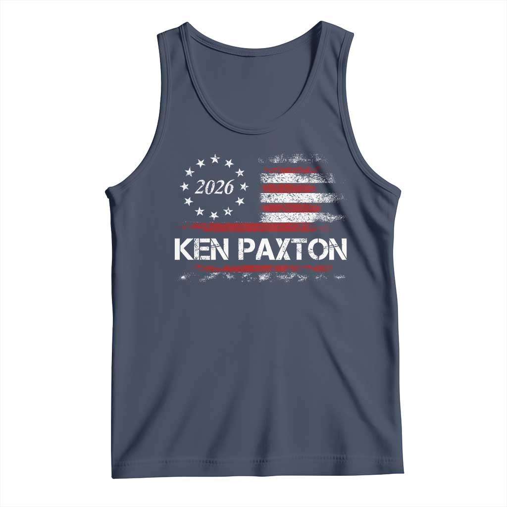 Ken Paxton for Texas Senate Tank Top US Senator Campaign Vintage American Flag