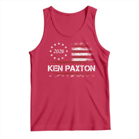 Ken Paxton for Texas Senate Tank Top US Senator Campaign Vintage American Flag