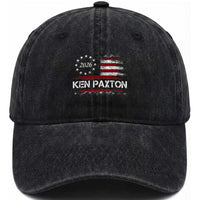 Ken Paxton for Texas Senate Washed Cotton Baseball Cap US Senator Campaign Vintage American Flag