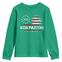 Ken Paxton for Texas Senate Youth Sweatshirt US Senator Campaign Vintage American Flag