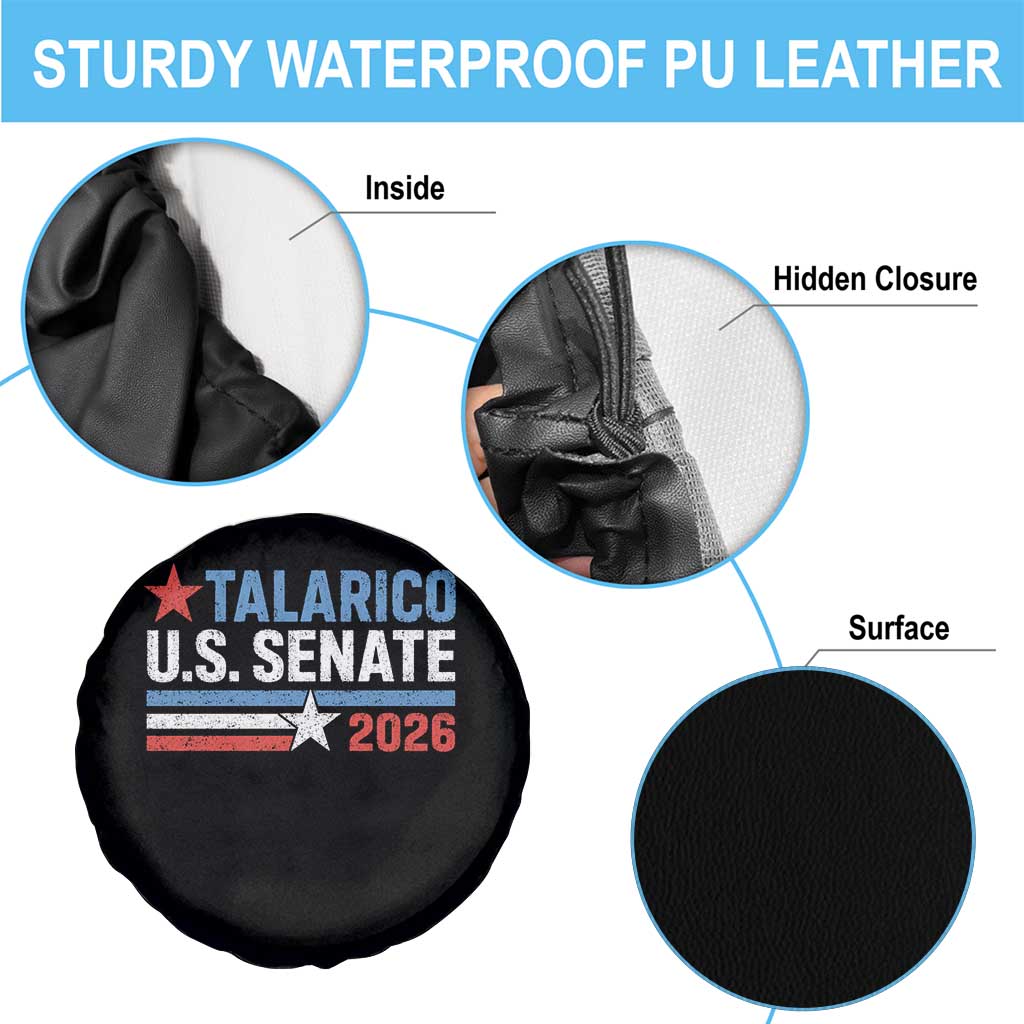 James Talarico US Senate 2026 Spare Tire Cover Texas Senate Race Stars and Stripes