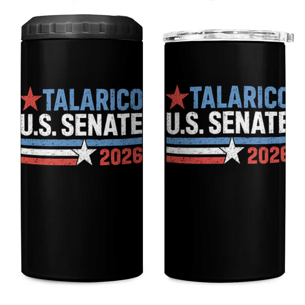 James Talarico US Senate 2026 4 in 1 Can Cooler Tumbler Texas Senate Race Stars and Stripes