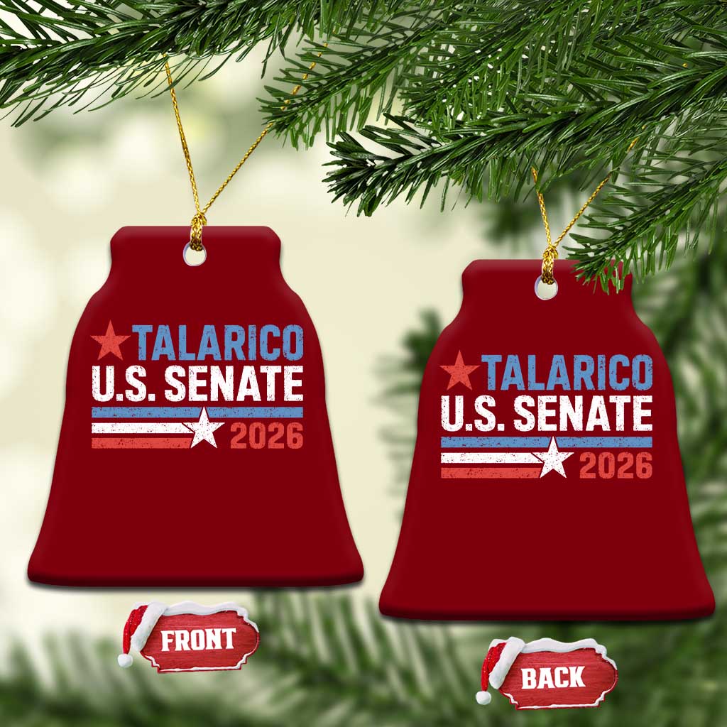 James Talarico US Senate 2026 Ceramic Ornament Texas Senate Race Stars and Stripes
