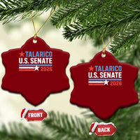James Talarico US Senate 2026 Ceramic Ornament Texas Senate Race Stars and Stripes