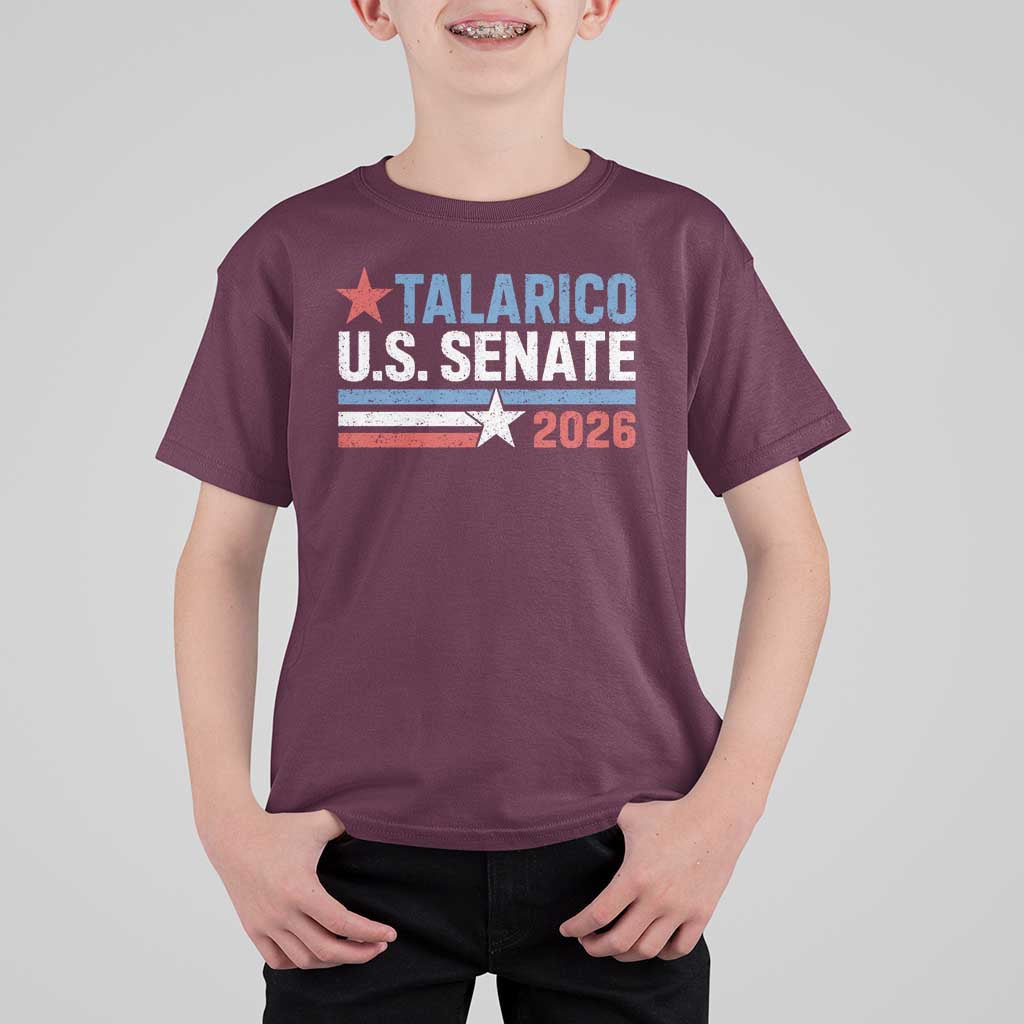 James Talarico US Senate 2026 T Shirt For Kid Texas Senate Race Stars and Stripes