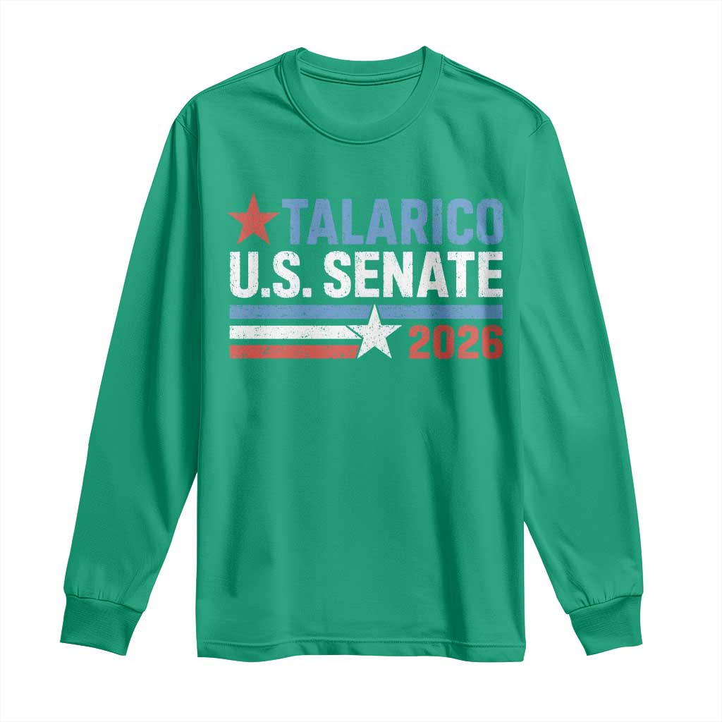 James Talarico US Senate 2026 Long Sleeve Shirt Texas Senate Race Stars and Stripes