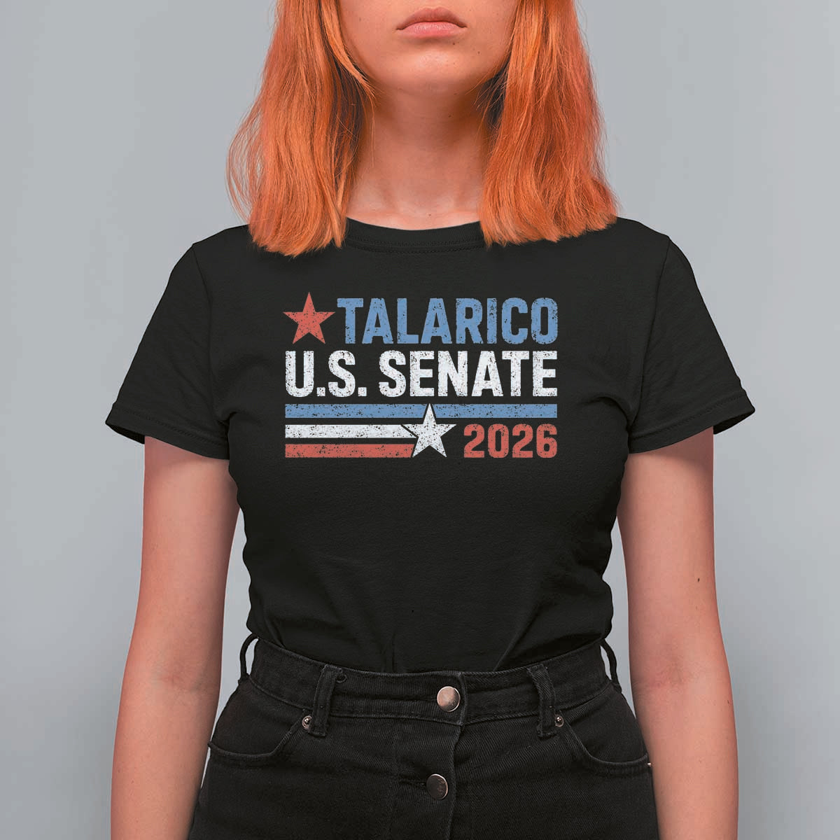 James Talarico US Senate 2026 T Shirt For Women Texas Senate Race Stars and Stripes