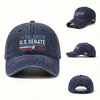 James Talarico US Senate 2026 Washed Cotton Baseball Cap Texas Senate Race Stars and Stripes