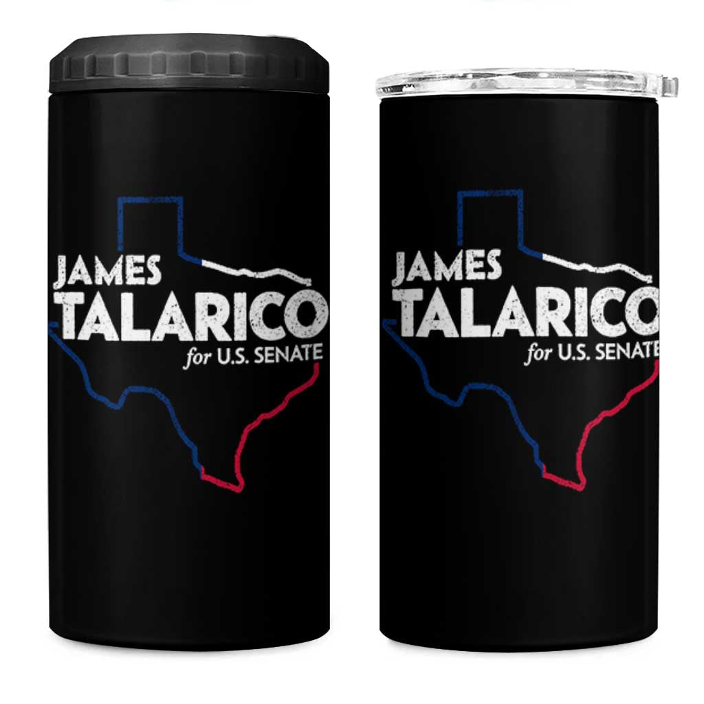 James Talarico for US Senate 4 in 1 Can Cooler Tumbler Texas Senate Race 2026