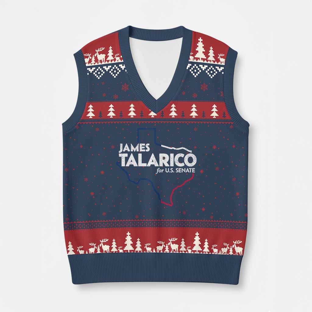 James Talarico for US Senate V-Neck Knit Sweater Vest Texas Senate Race 2026
