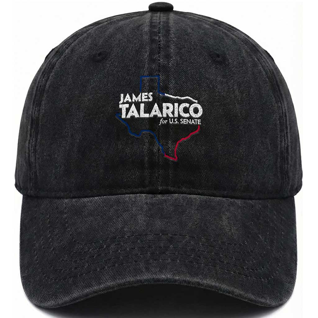 James Talarico for US Senate Washed Cotton Baseball Cap Texas Senate Race 2026