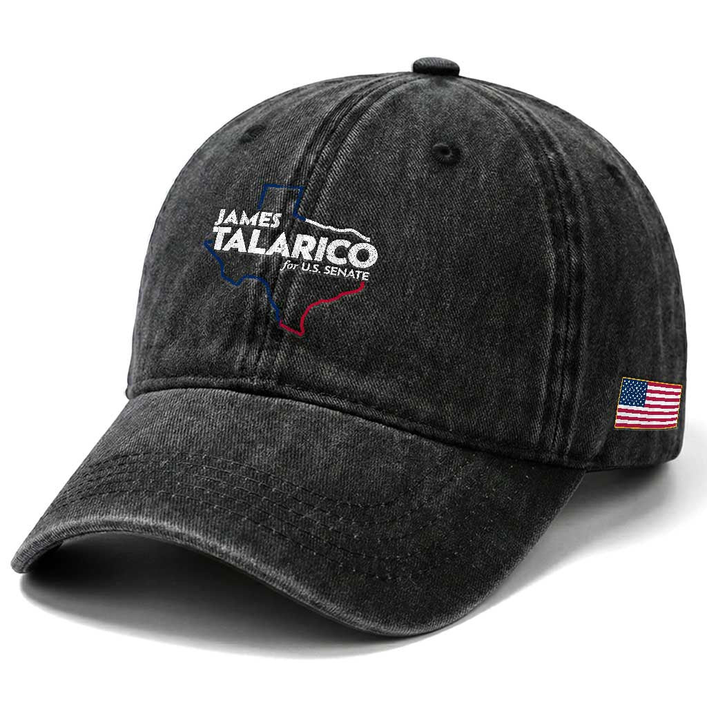 James Talarico for US Senate Washed Cotton Baseball Cap Texas Senate Race 2026