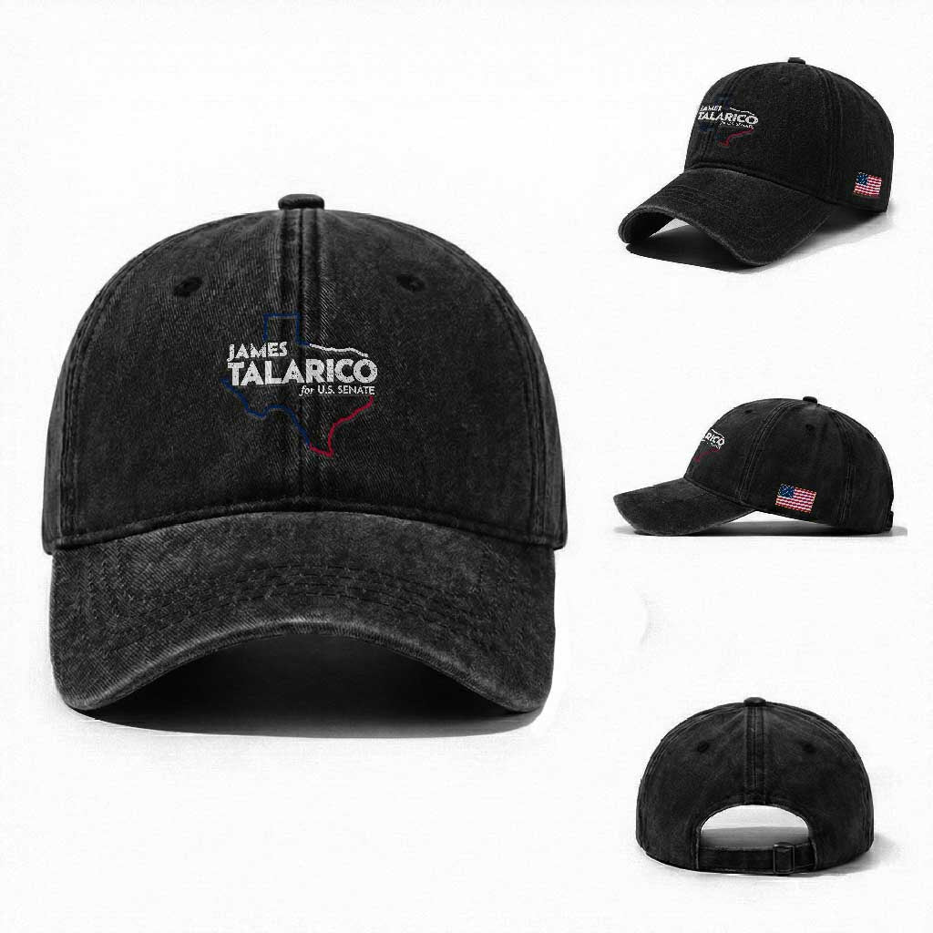 James Talarico for US Senate Washed Cotton Baseball Cap Texas Senate Race 2026