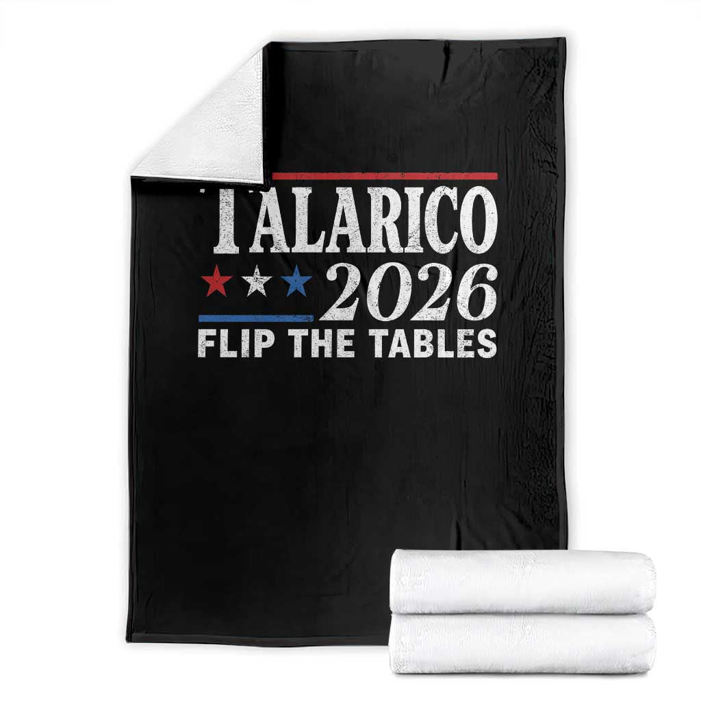 James Talarico 2026 Flip The Tables Throw Blanket Texas Senate