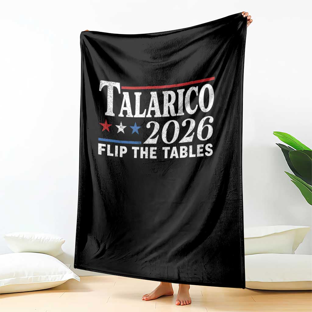 James Talarico 2026 Flip The Tables Throw Blanket Texas Senate