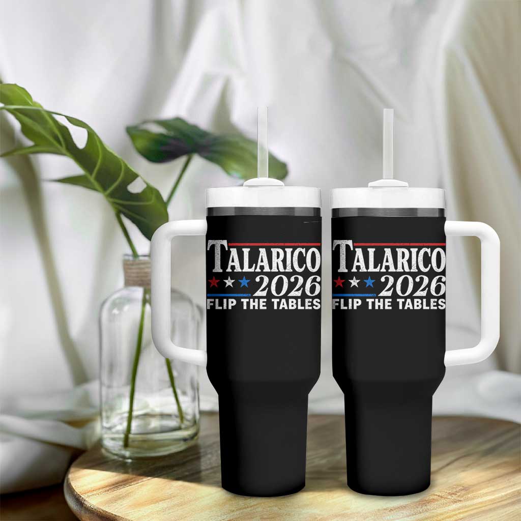 James Talarico 2026 Flip The Tables Tumbler With Handle Texas Senate