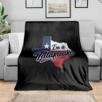 I Am A Talafreako James Talarico Throw Blanket US Senate Vintage Texas Map
