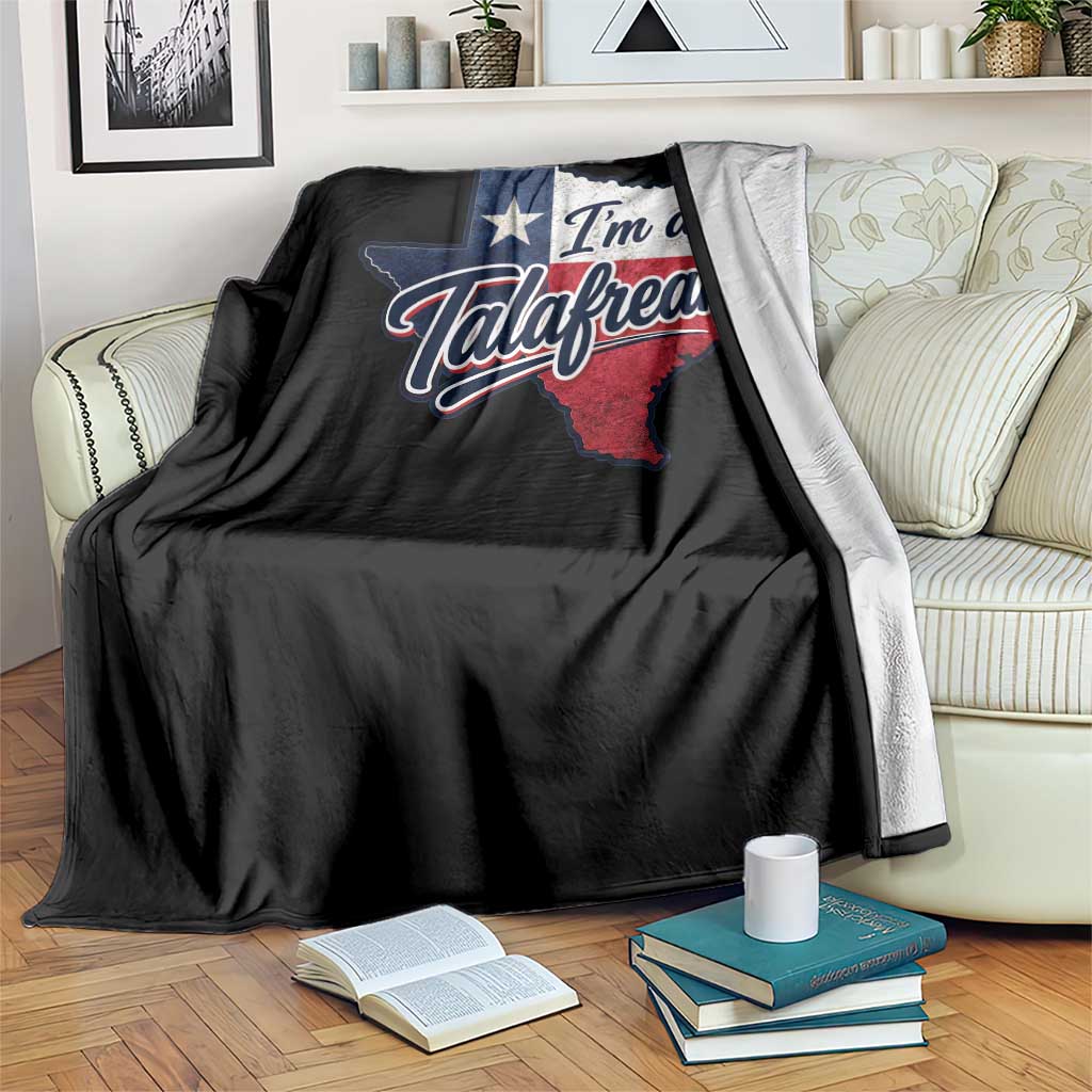 I Am A Talafreako James Talarico Throw Blanket US Senate Vintage Texas Map